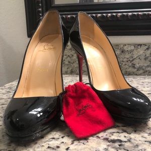 C. Louboutin 120 New Simple Patent Platform